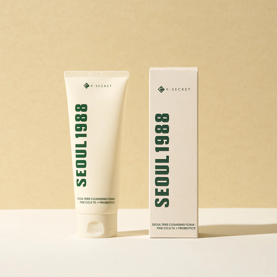 1_ab962817-db09-4d47-aac8-363058901de9_900x.webp KSECRET - SEOUL 1988 Cleansing Foam Pine Cica 1% + Probiotics - Image 1