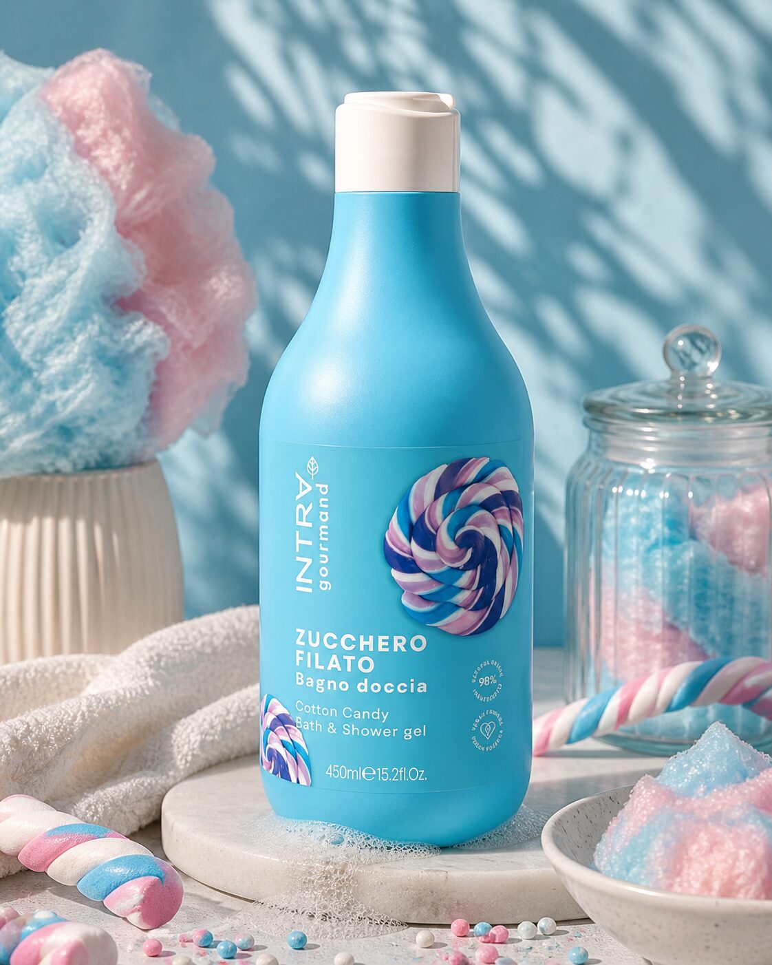 222 Intra - Cotton Candy Bath & Shower Gel - Image 1