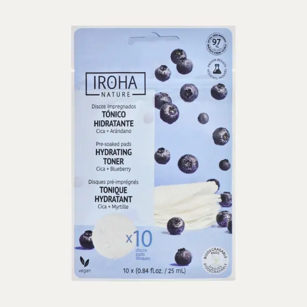 Iroha - Hydrating and Soothing Tonic Pads with Blueberries