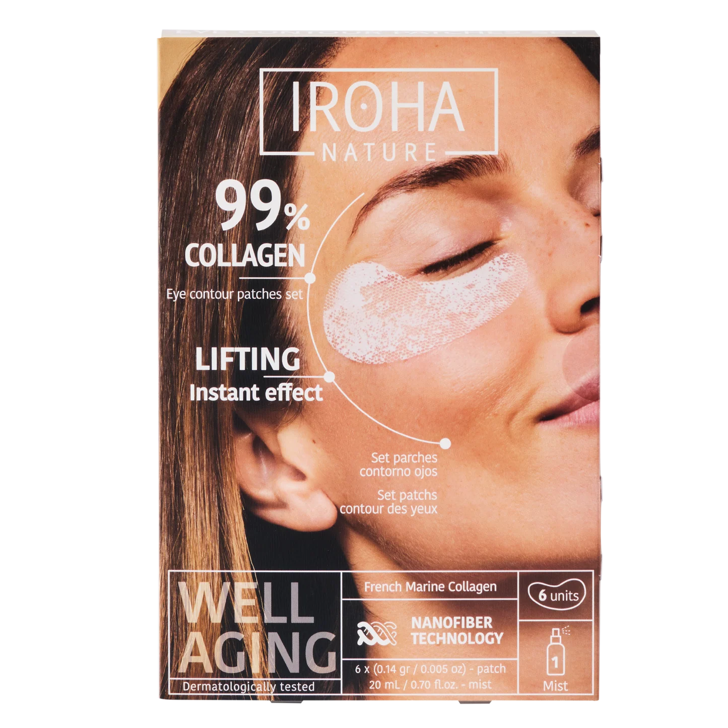 8436036437480_02.webp Iroha - Lifting Eye Patches 99% Collagen - Image 1
