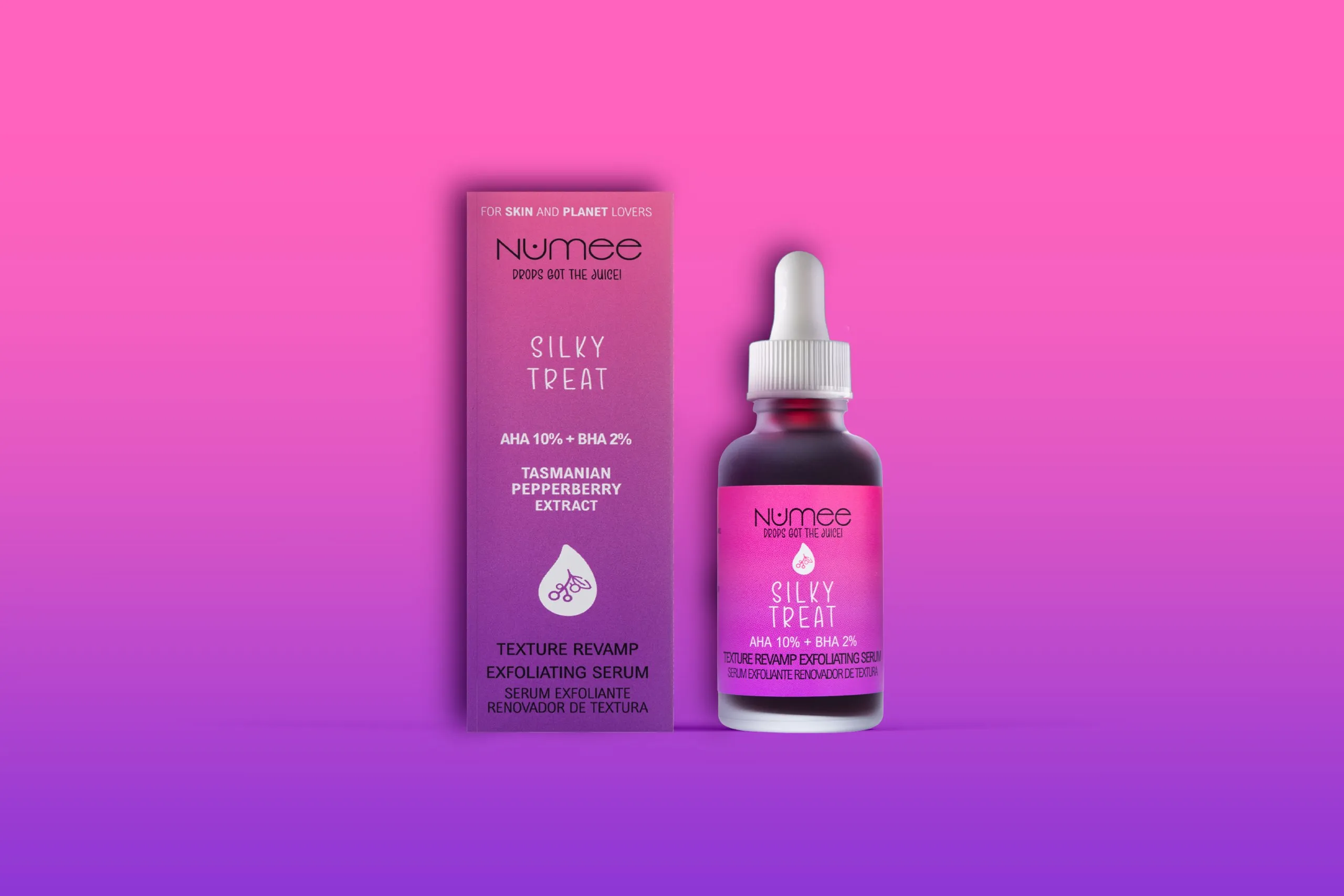 JUICED-SILKY-PRIMERA-IMAGEN-scaled-1.webp Numee - Silky Treat Exfoliating Serum 10%AHA + 2%BHA - Image 1