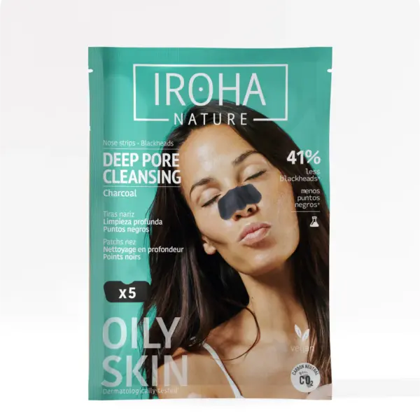 Iroha - Deep Pore Cleansing Nose Strips with Charcoal