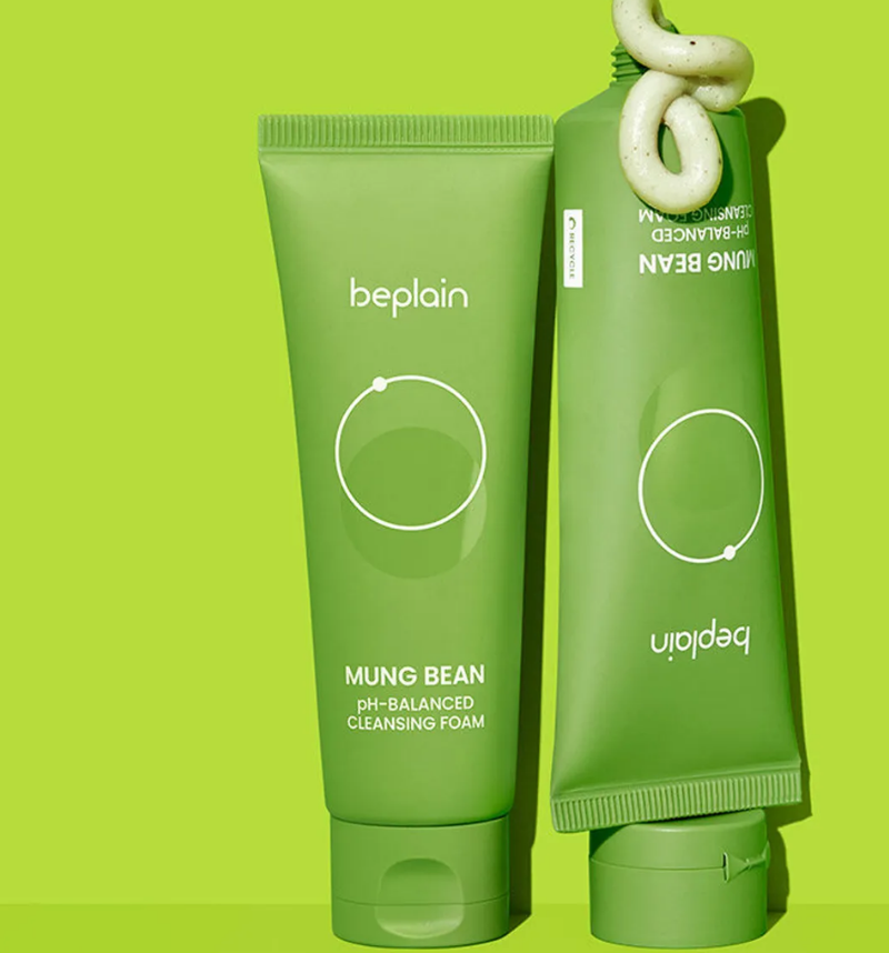 Untitled-design-2025-11-04T143258.766.png beplain - Mung Bean pH-Balanced Cleansing Foam - Image 1