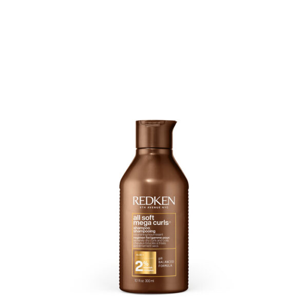 REDKEN - ALL SOFT MEGA CURLS SHAMPOO Intense hydrating shampoo for curly and coily hair.