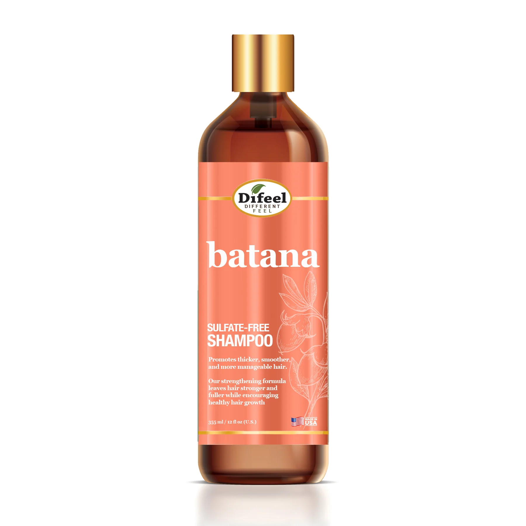 batana sulfate free shampoo beautene Difeel - Batana Sulfate Free Shampoo - Image 1