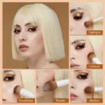 Jessup - Luxury Light Gray Comprehensive Eye and Face Brush Set 14pcs T329 - Image 3