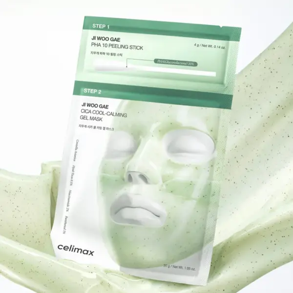 CELIMAX - JI WOO GAE CICA PHA PEEL 2-STEP GEL MASK