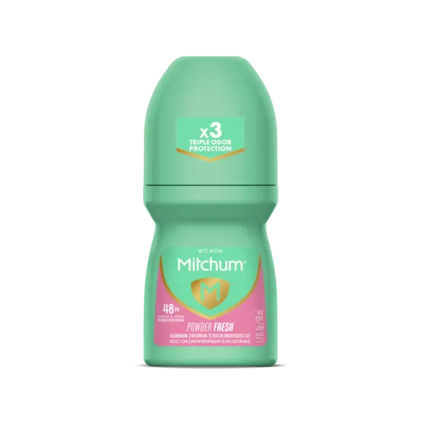 Mitchum - Women 48HR Protection Roll-On Deodorant & Anti-Perspirant Powder Fresh