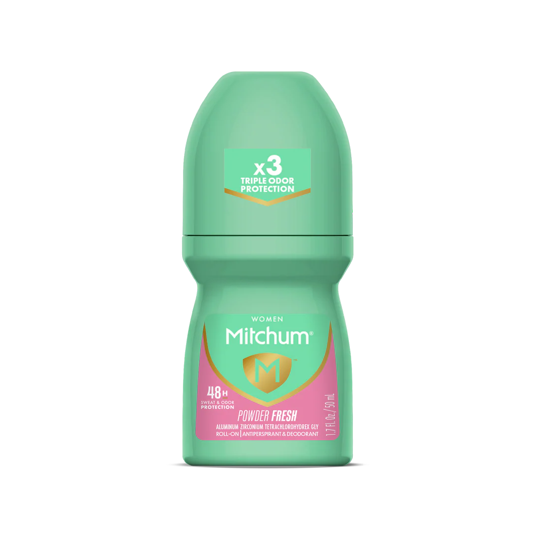 MITCHUM_Core48H_RO50ML_Women_PowderFreshbeautene _png Mitchum - Women 48HR Protection Roll-On Deodorant & Anti-Perspirant Powder Fresh - Image 1