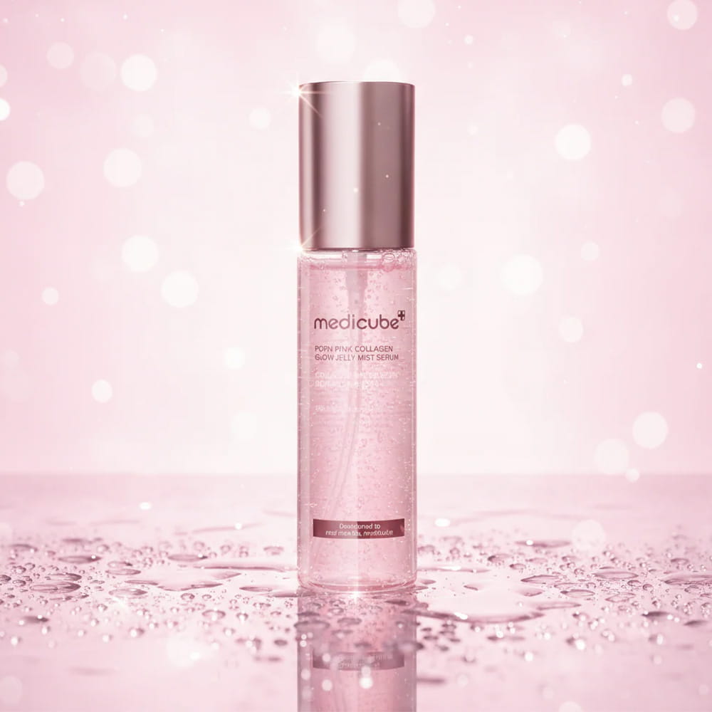 medicube-pdrn-pink-collagen-glow-jelly-mist-serum-100ml-2 Medicube - PDRN Pink Collagen Glow Jelly Mist Serum - Image 1