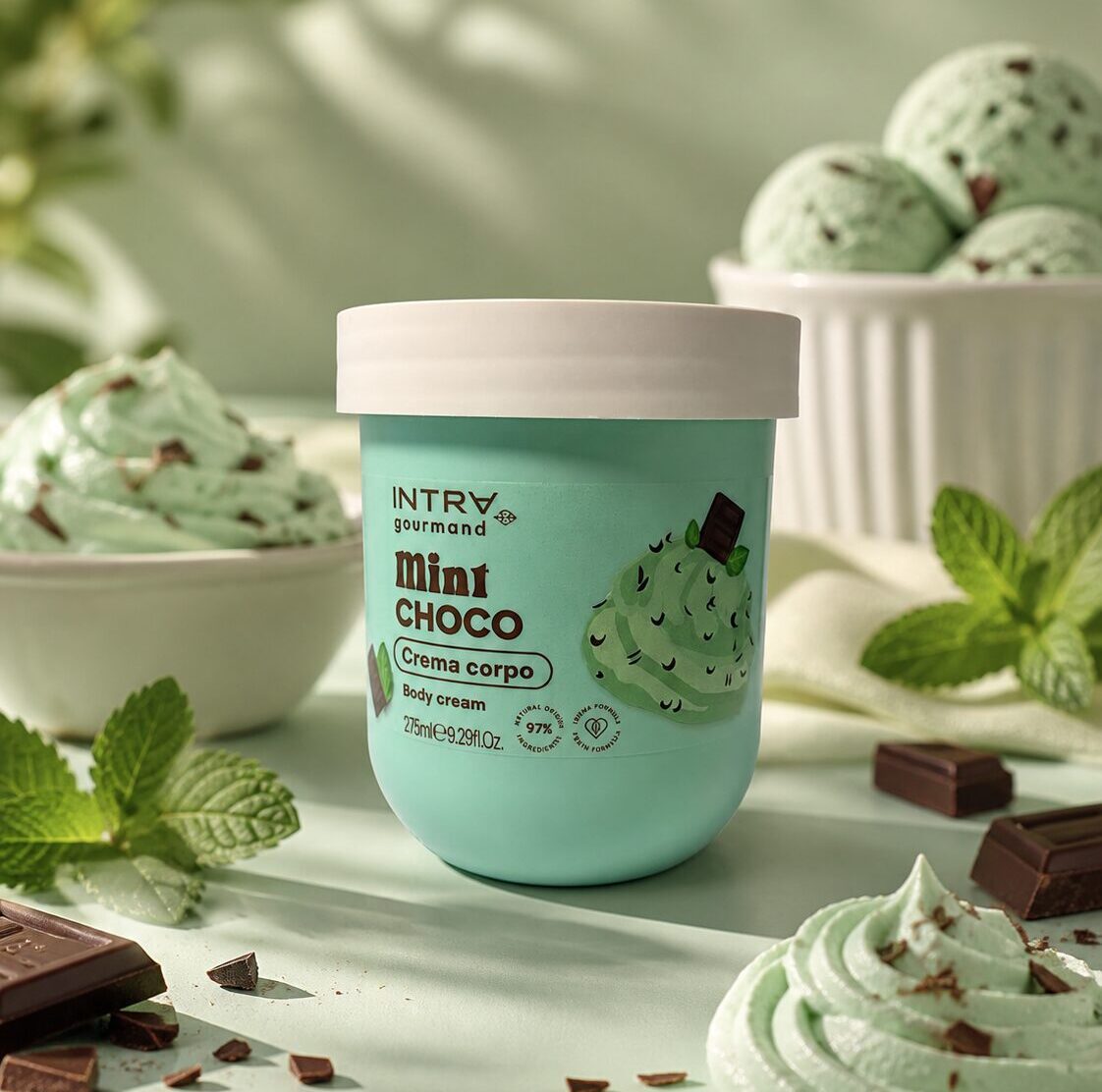 5a76857d-d892-4454-b075-a8c95e72b1a3 Intra – Mint Choco Body Cream - Image 1