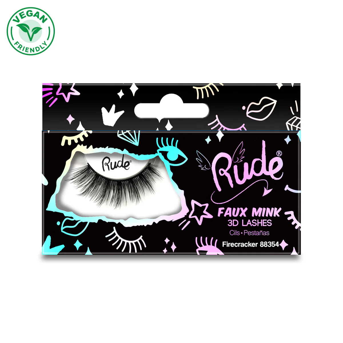 88354_Vegan_acfa58f9-8031-46b8-9d72-0efe4a96f0bf_1200x Rude Cosmetics - Essential Faux Mink 3D Lashes - Image 1
