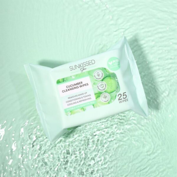 Sunkissed - Skin Cucumber Cleansing Wipes 25 Wipes